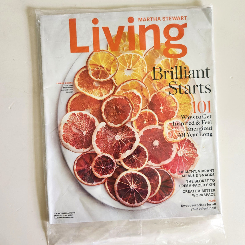 Martha Stewart Living Magazine NEW Unopened 2019 Lot of 3 Jan/Feb March April gallery