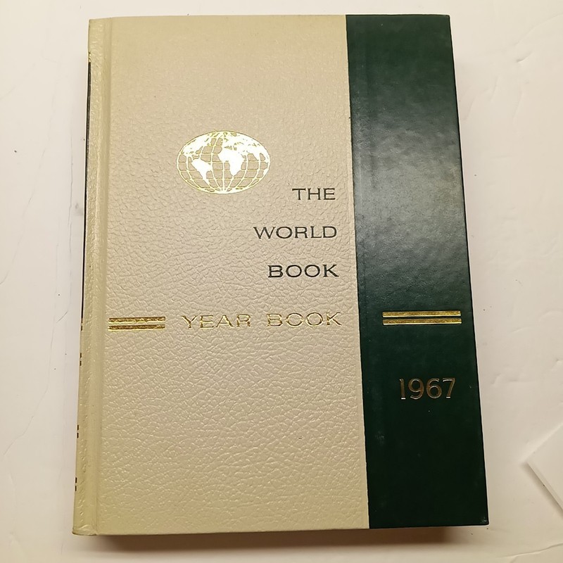 1967 The World Book Encyclopedia Yearbook 1966 Year in Review 630 Pages Vintage