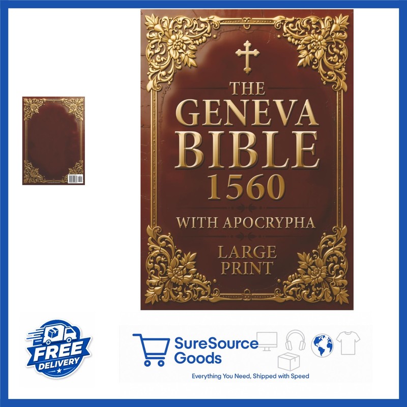 Geneva Bible 1560 Large Print Edition Old New Testament Apocrypha 779 Pages