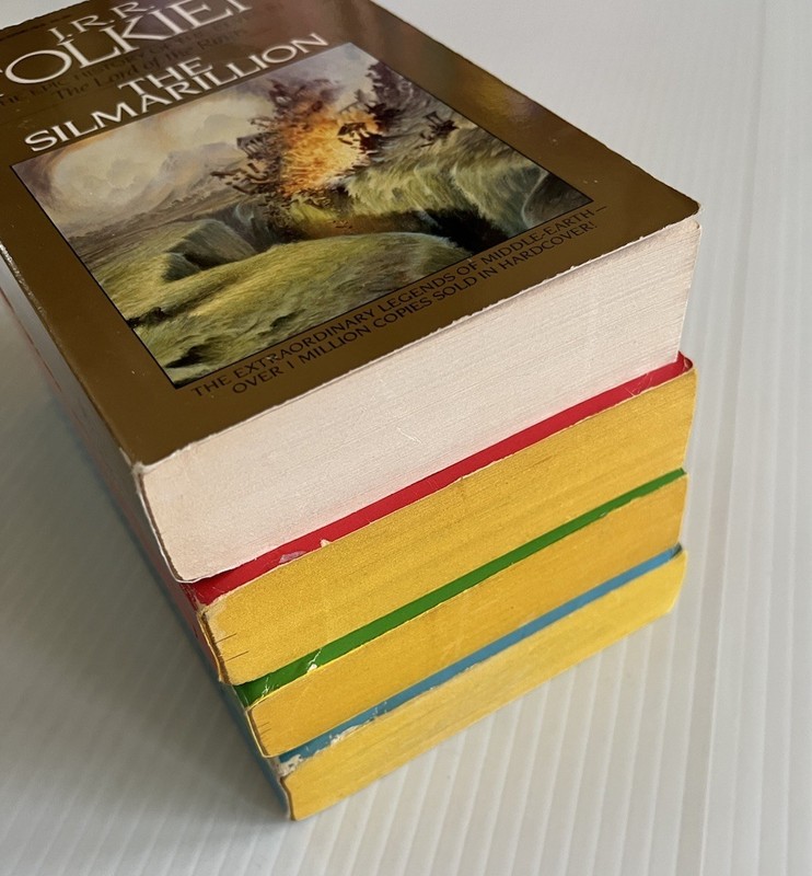 Lord Of The Rings & Silmarillion by J.R.R. TOLKIEN - Ballantine 4 PB Set *ACC-VG gallery