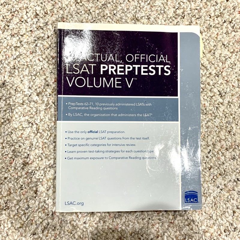 LSAT Official PrepTests 62-71 Volume V Book