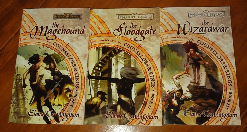 Forgotten Realms Counselors & Kings Trilogy Lot of 3 PB 1st Ed Elaine Cunningham