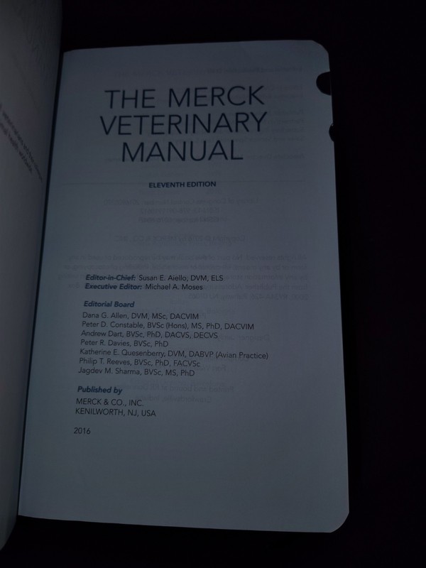 The Merck Veterinary Manual Eleventh Edition by Merck Editor (2016, Hardcover) gallery