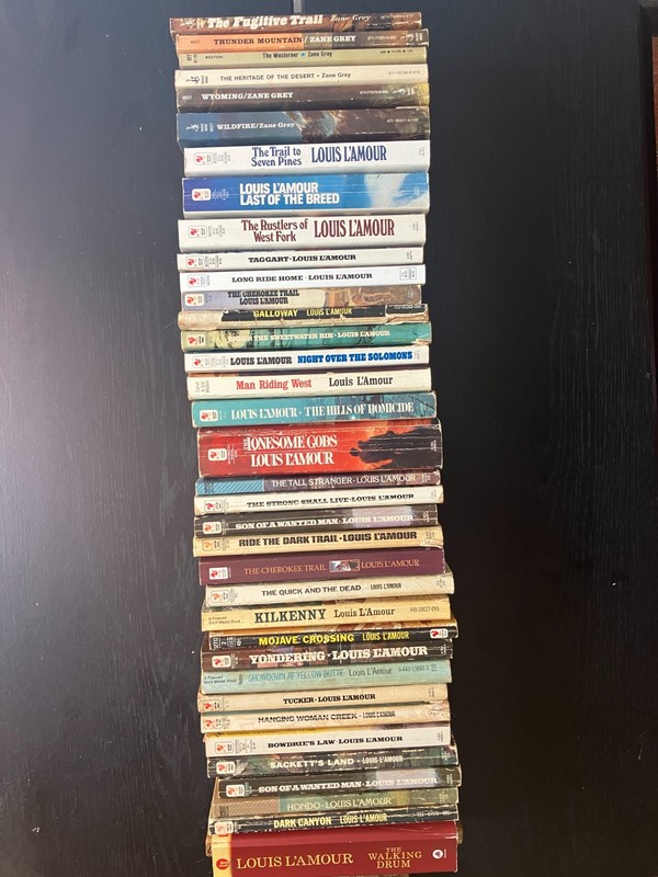 Louis L'amour Zane Grey Paperback Lot of 36 gallery