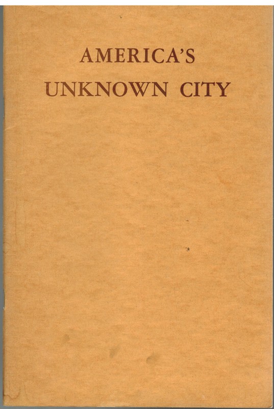 America’s Unknown City Cambridge, Massachusetts 1630-1936 – Harvard Trust