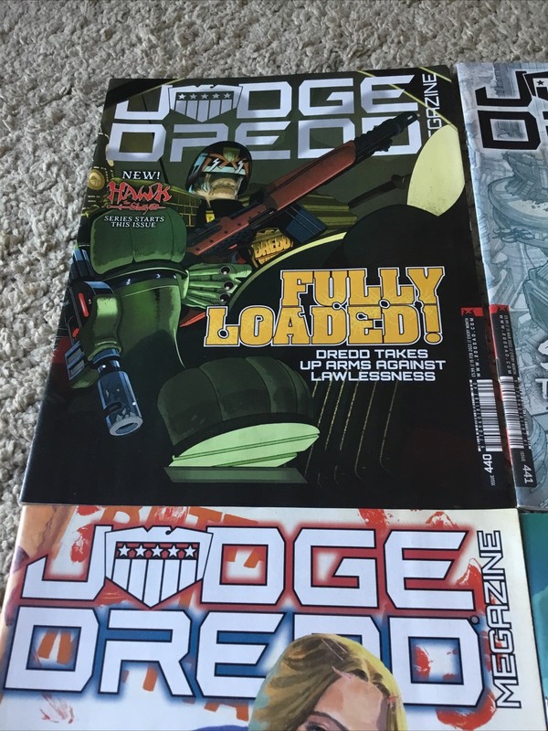 5 X 2000ad Megazine Graphic Novels Judge Dredd Very Good Condition #440-444 gallery