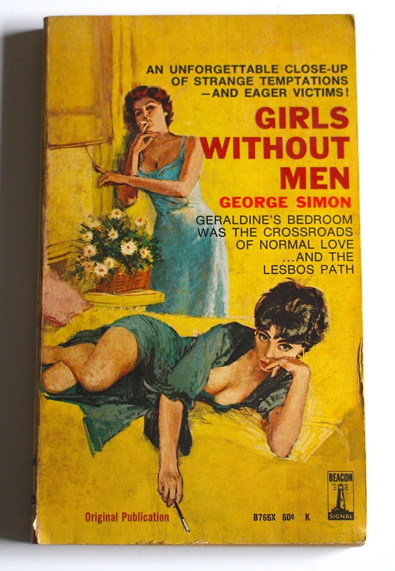 GIRLS WITHOUT MEN 1964 Vintage SLEAZE Novel GGA Lesbian CLASSIC GAY INTEREST