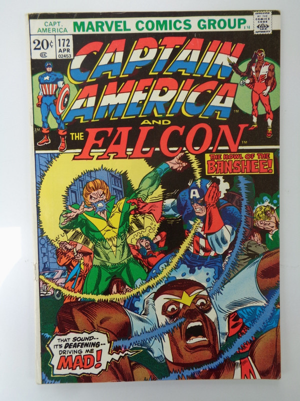 MARVEL COMICS : CAPTAIN AMERICA #172 1973. MIKE FRIEDRICH + SAL BUSCEMA