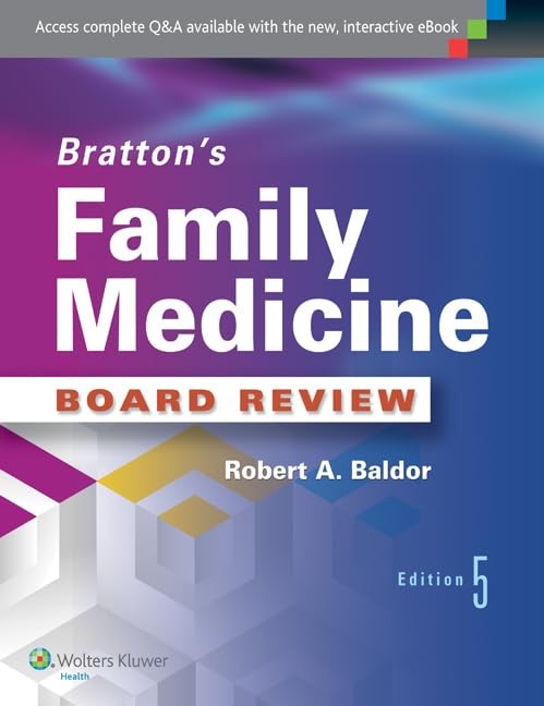 Bratton’s Family Medicine Board Review – paperback Baldor, Robert A., M.D.|K…