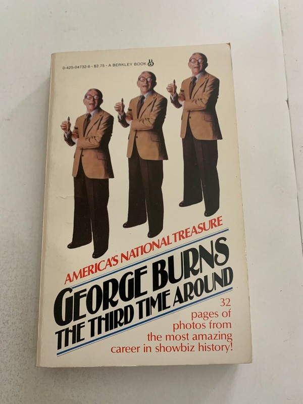 1980 George Burns The Third Time Around Berkley Paperback