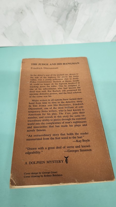 1963 Paperback Friedrich Durrenmatt THE JUDGE AND HIS HANGMAN gallery