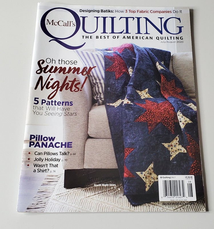 McCalls The Best of American Quilting Magazine Jul/Aug 20 Incl Pattern Pullout