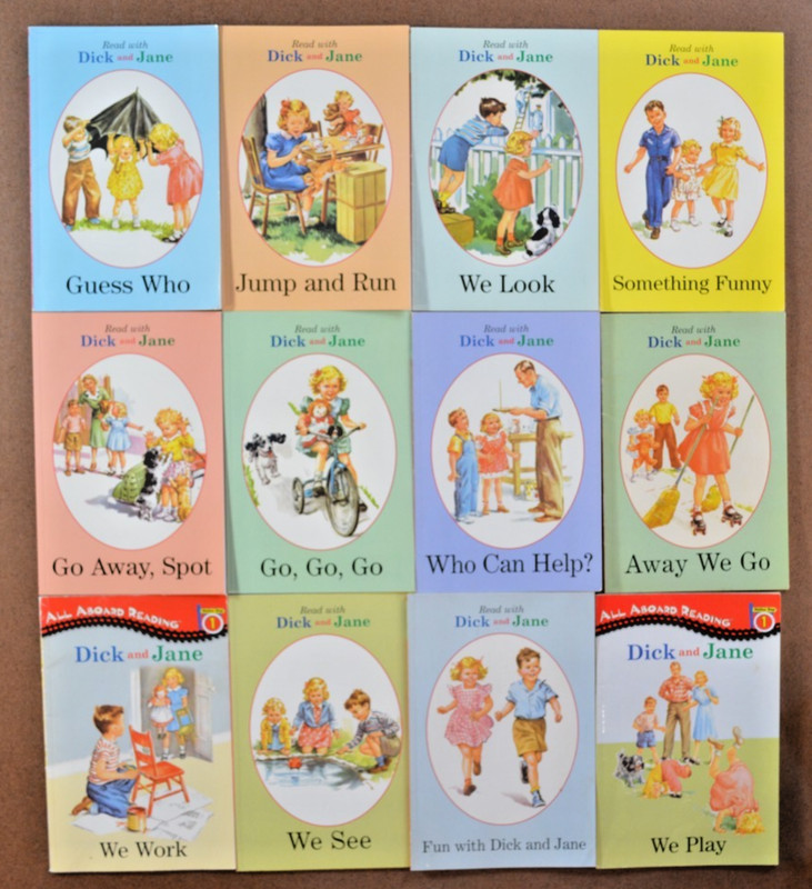 Lot of 12 Read with Dick and Jane Readers Picture Books We See We Play Guess L1