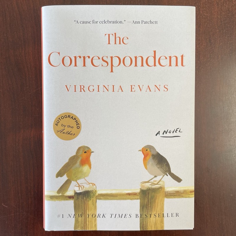 SIGNED Virginia Evans “The Correspondent” Hardcover 2025 Novel Book