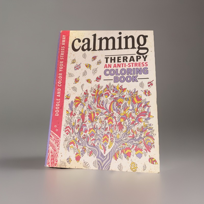 Calming Therapy : An Anti-Stress Coloring Book by Richard Merritt GUC~Read