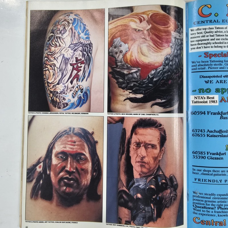 Vintage 1990s Lot Of 3 Tattoo Magazines Issue #116-118 gallery