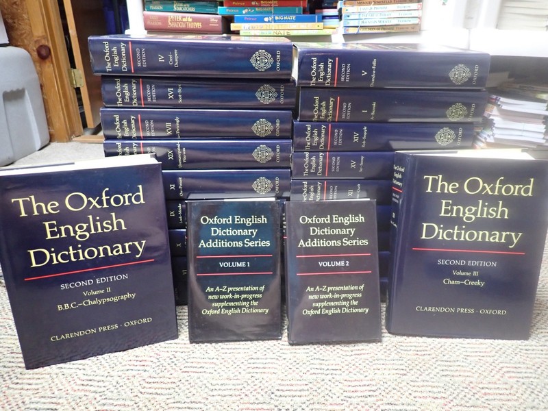 The Oxford English Dictionary 20 Volume Set 1989 HCDJ & Addition Series set