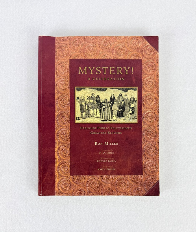 Mystery! A Celebration Ron Miller SIGNED PBS Sleuths Gorey Illustrations