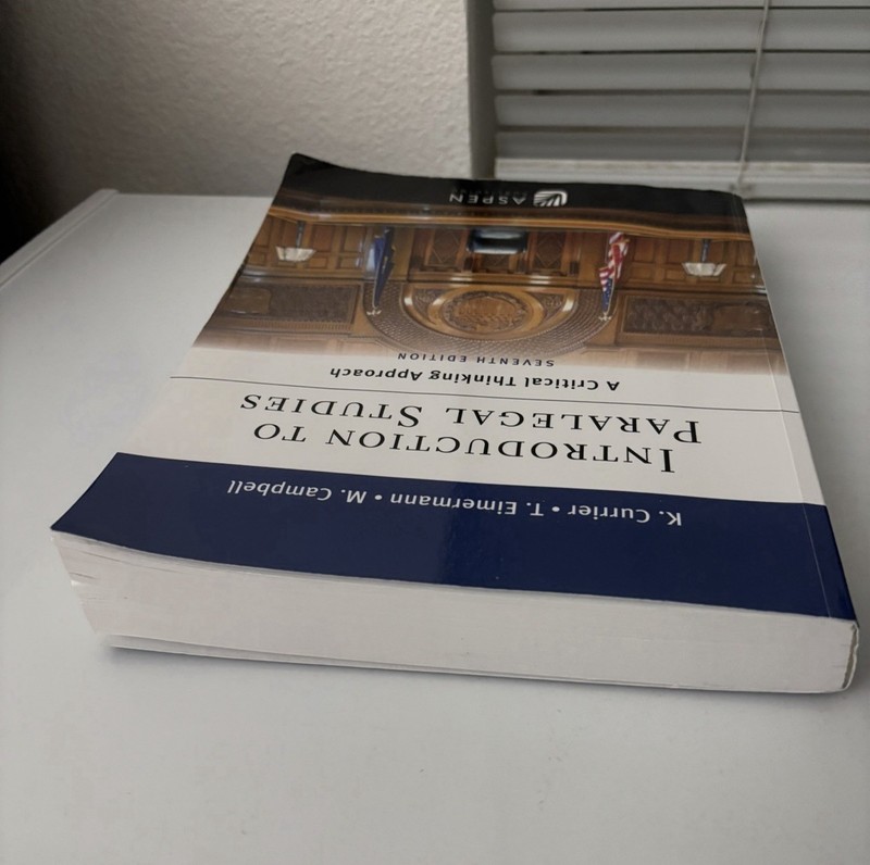 Aspen Paralegal Ser.: Introduction to Paralegal Studies Seventh Edition Textbook gallery
