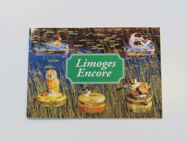 Limoges Vintage 1996 Catalog Encore Trinket Box Brochure 31 pages