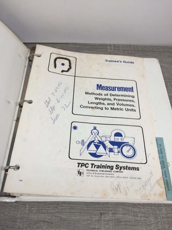 Measurement Methods Weights Pressures Lengths Volumes PPG 1980 Training gallery