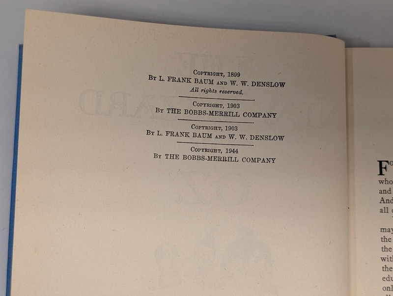 The New Wizard of Oz L. Frank Baum Hardcover Book gallery