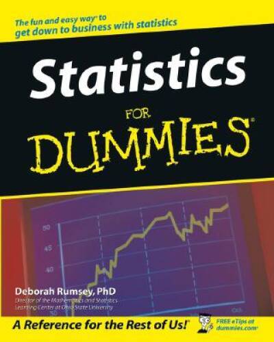 Statistics For Dummies – Paperback By Rumsey, Deborah J. – VERY GOOD