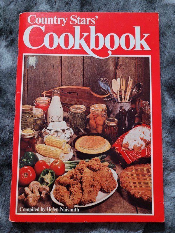 Vintage 1980 Country Stars Cookbook Helen Naismith Celebrity Western Recipes