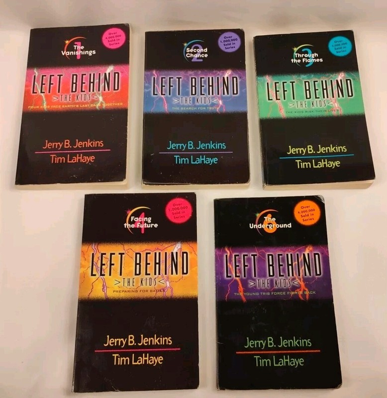 5pc Lot Left Behind The Kids Book 1 2 3 4 & 6 Paperback Jerry Jenkins Tim LaHaye