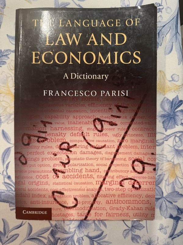 Language of Law and Economics : A Dictionary by Francesco. Parisi (2013,…