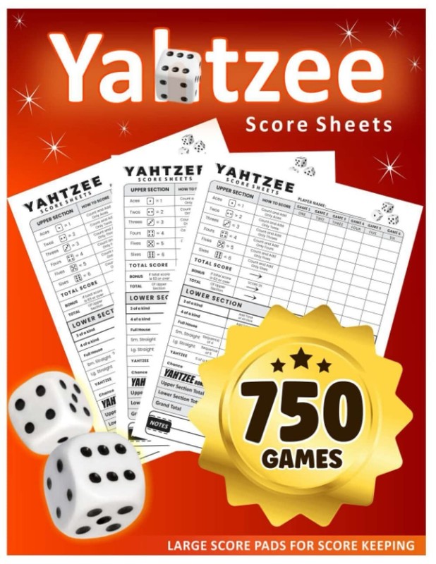 Score Pads: Large Print Score Book with Size 8.5 x 11 inches for…