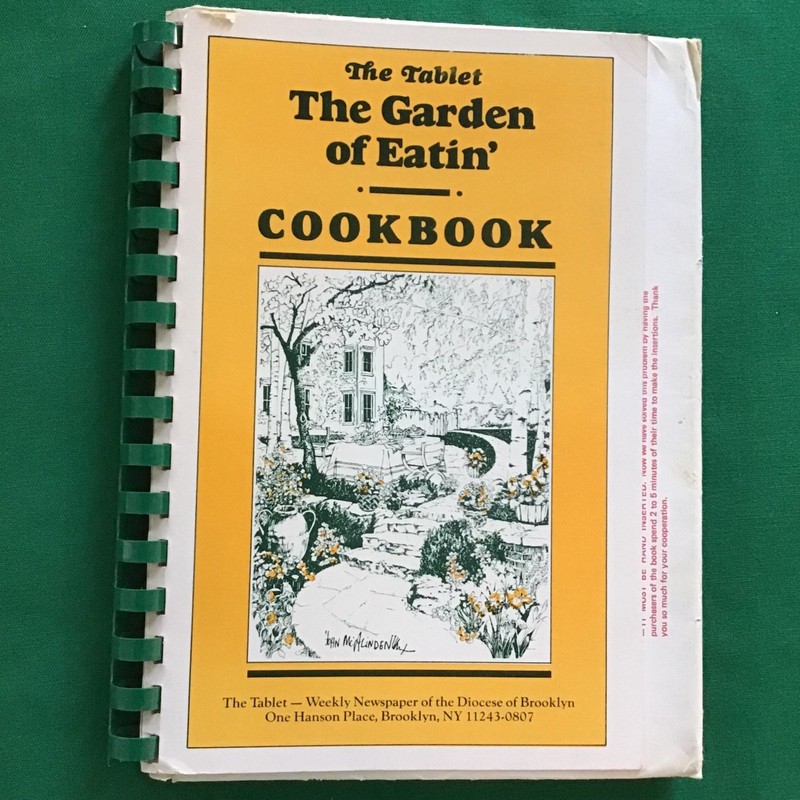 Brooklyn New York Diocese Tablet Newsletter Vtg 1986 Spiral Cookbook SEE INDEX