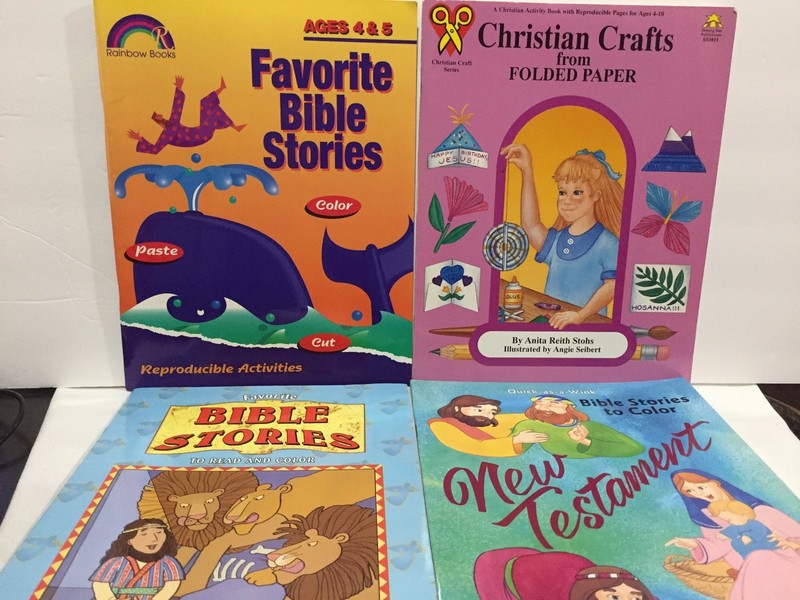 3 PC Lot Children’s Paperbacks Religious Asst Titles Illust #506 Free Ship