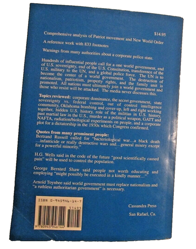 Treason: The New World Order by Gurudas 1996 PB (SKU# 4735) gallery