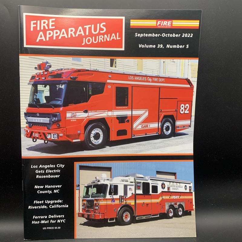 Fire Apparatus Journal Sept Oct 2022 Vol 39 Number 5 Los Angeles New Hanover