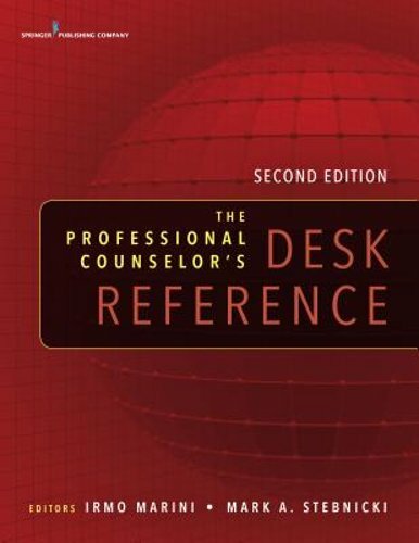 Professional Counselor’s Desk Reference, Second Edition by Dsc Marini, Irmo, PhD