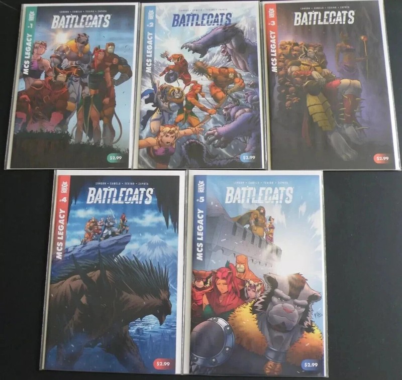 Battlecats #1 – 5 (Mad Cave Studios) Set 1st Print Near Mint