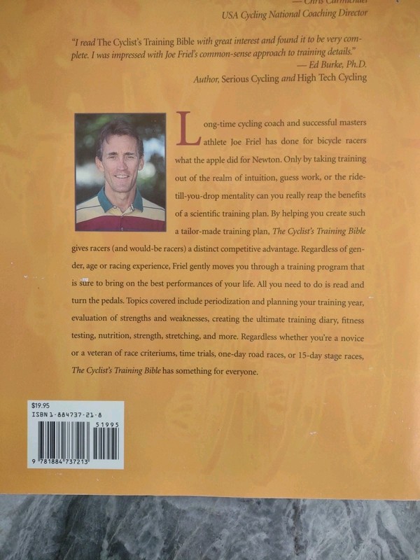 1996 The Cyclist's Training Bible 2nd Edition Joe Friel Serious Bikers 266 Pages gallery