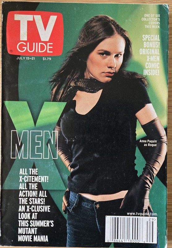 TV Guide 7/15/00 «X-Men» Anna Paquin Cover, David Bloom, Mandy Moore