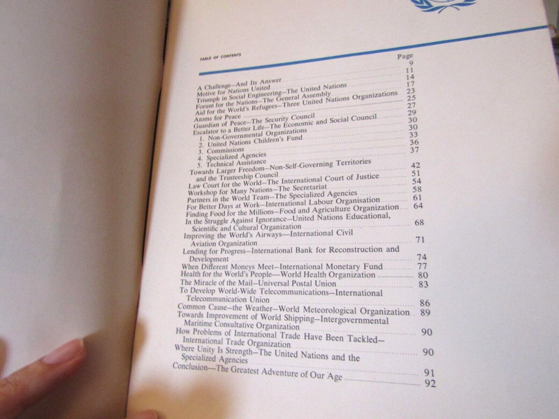 United Nations promo book 1957 How Peoples Work Together 94 pages UN photos gallery
