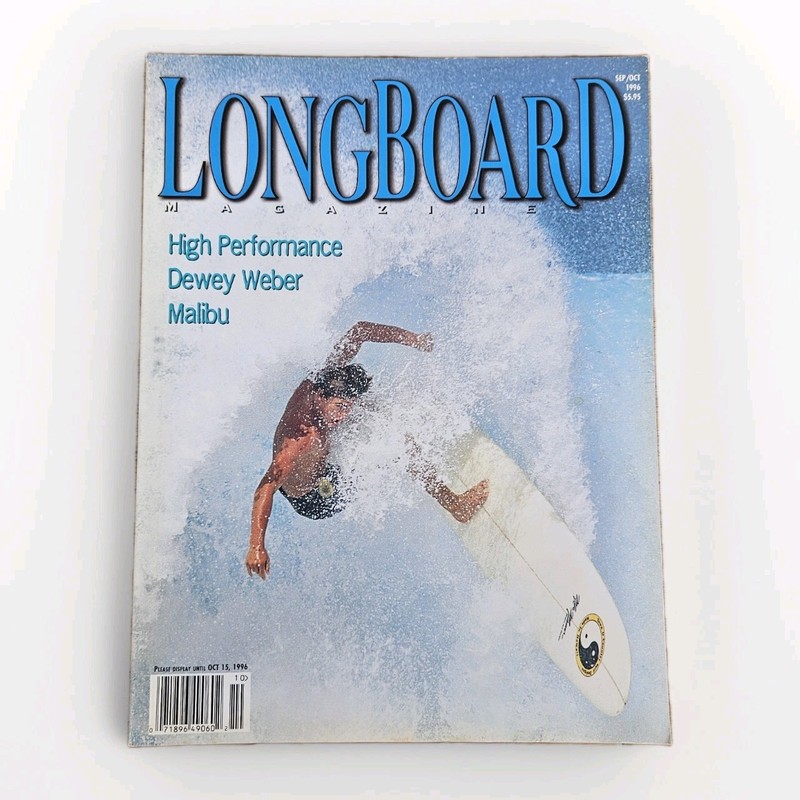 Longboard magazine Sept Oct 1996 Dewey Weber Malibu Free Shipping