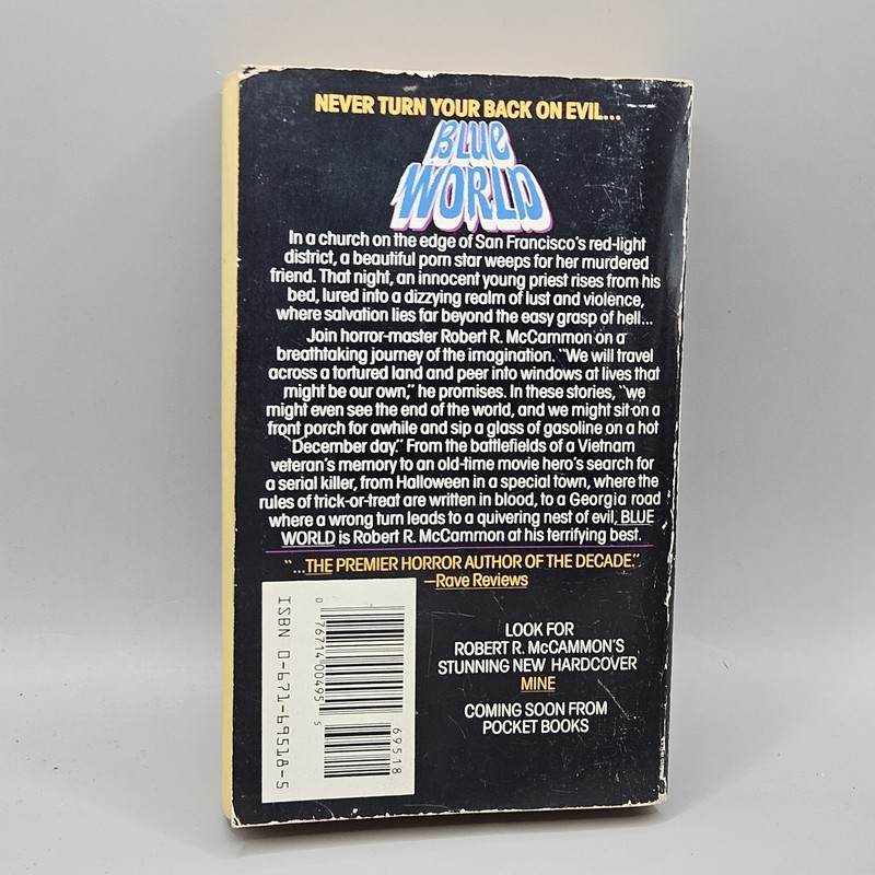 1st Printing BLUE WORLD Robert McCammon 1990 Vintage Horror Paperback Edition gallery