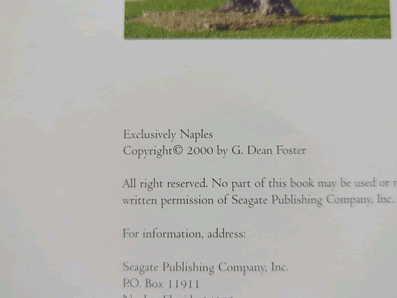 Exclusively Naples by Robert Kraus (2,000, Hardcover) Very Large Book gallery