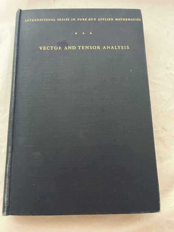 Vector & Tensor Analysis Harry Lass 1950 First Edition Pure Applied Math