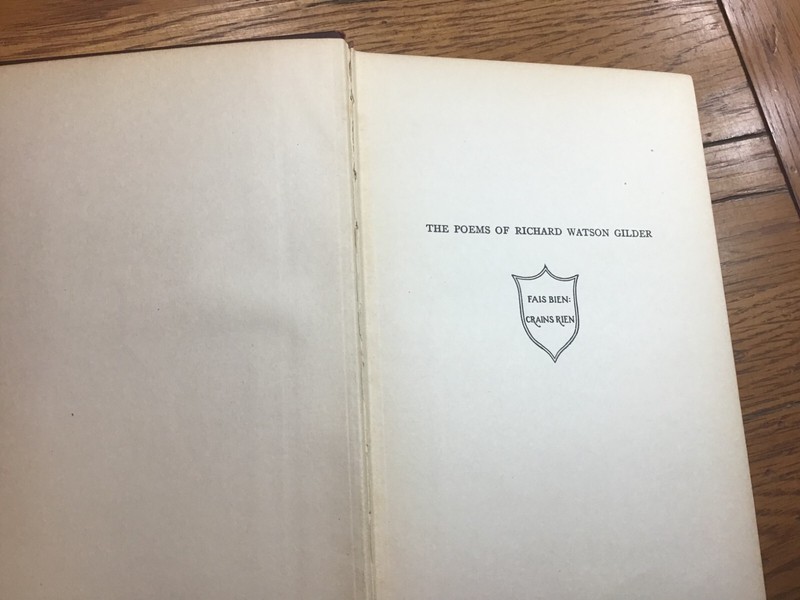 The Poems of Richard Watson Gilder 1908 Book w/Signed Drawing Rare Collectible gallery