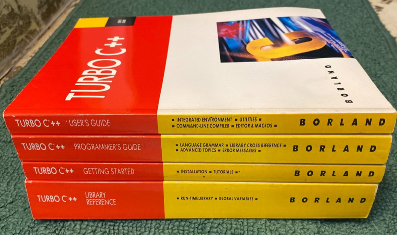 Vintage BORLAND Turbo C++ Programming Manuals Lot of 4 – Software Development gallery