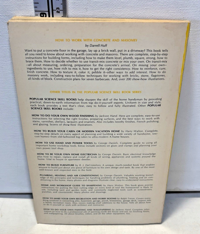 Vintage 1968- How to Work With Concrete and Masonry by Darrell Huff gallery