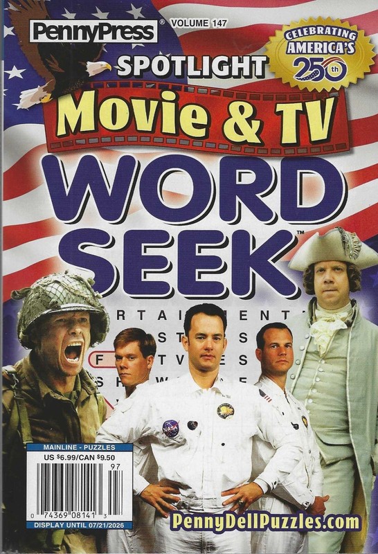 Penny Press Spotlight Movie & TV Word Seek # 147 2026