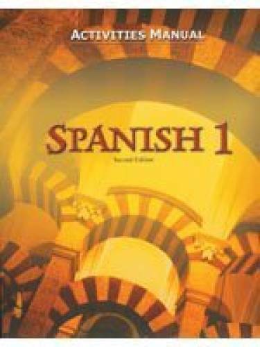 Spanish 1: Activities Manual (Spanish Edition) – Paperback – GOOD