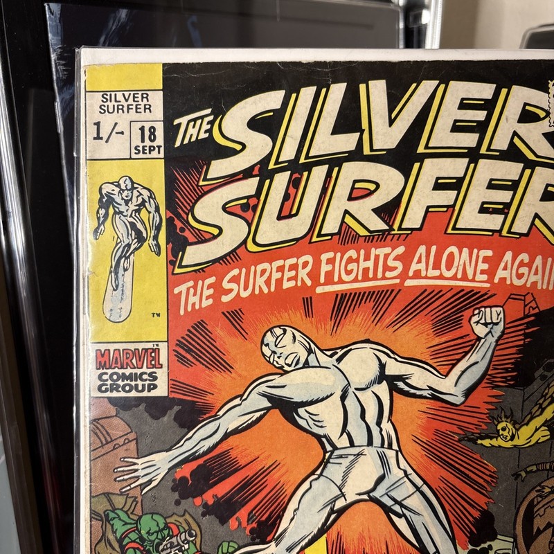 Silver Surfer #18 original Marvel Comic Sept 1970 Inhumans. Stan Lee/Jack Kirby1 gallery